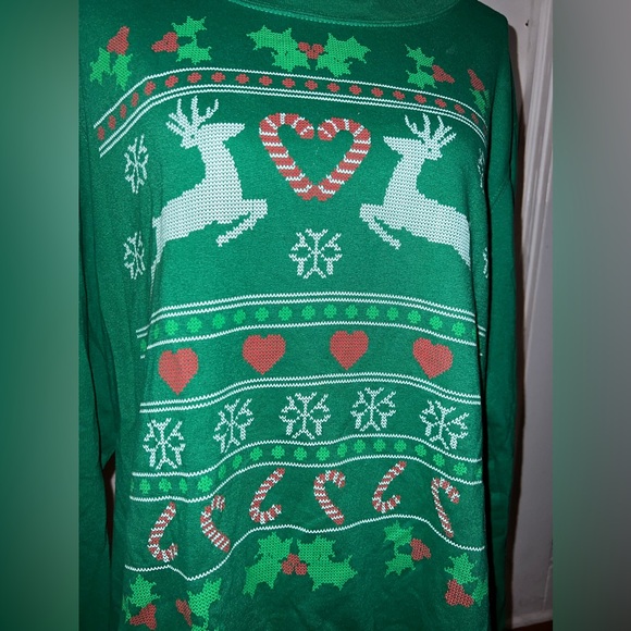 Holiday Time Christmas Ugly Crewneck Sweater - Size 2X - Picture 3 of 6
